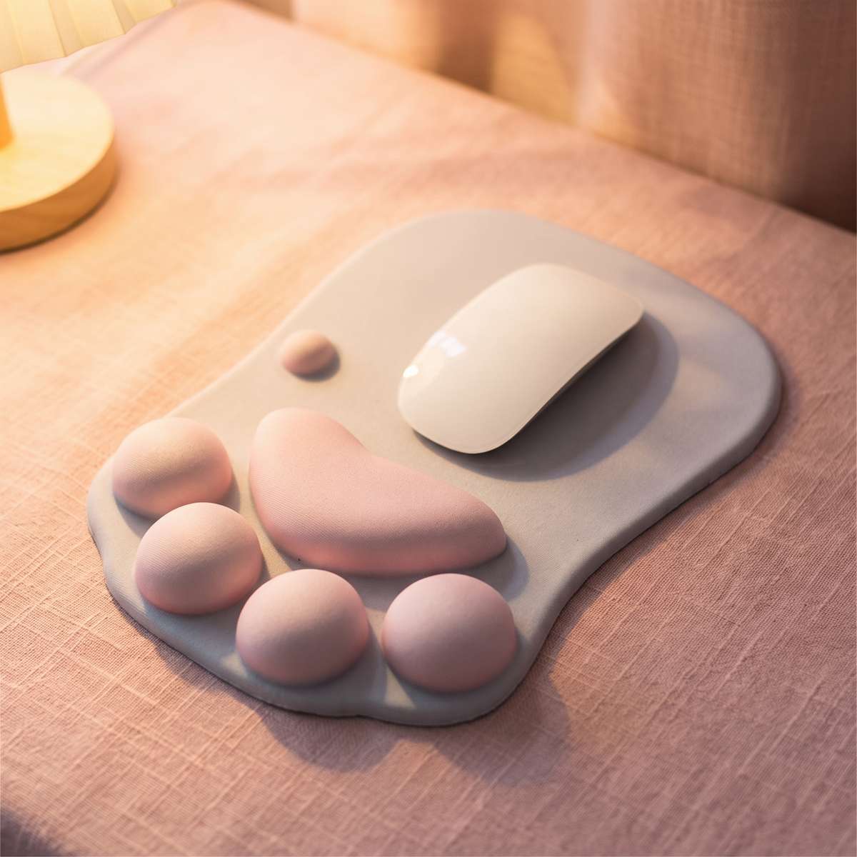 Close up of the anime mouse pad