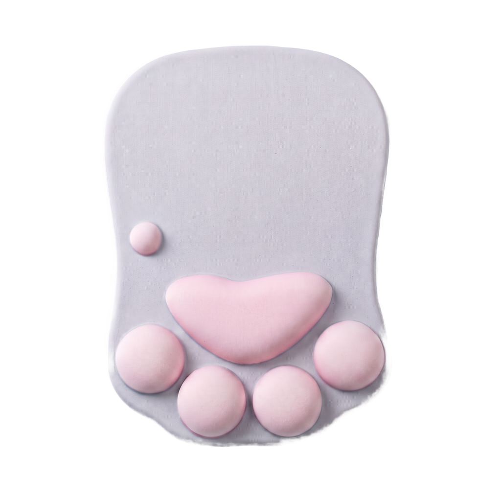 Anime silicone mouse pad cutout on white