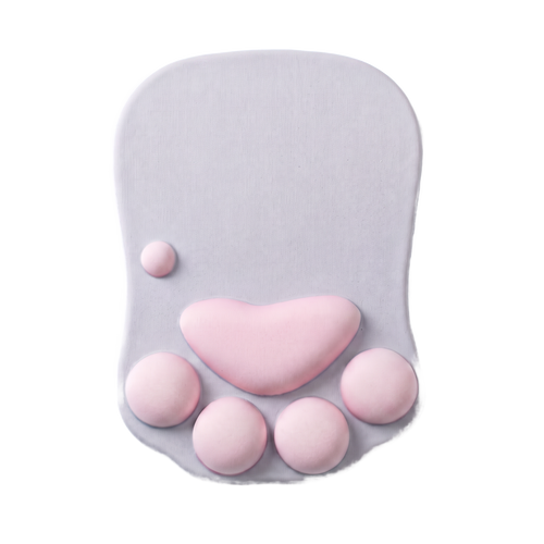 Anime silicone mouse pad cutout on white